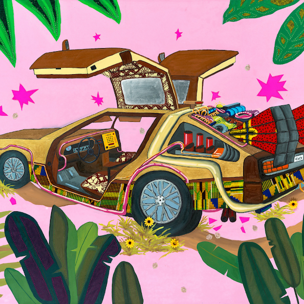 painting of a car