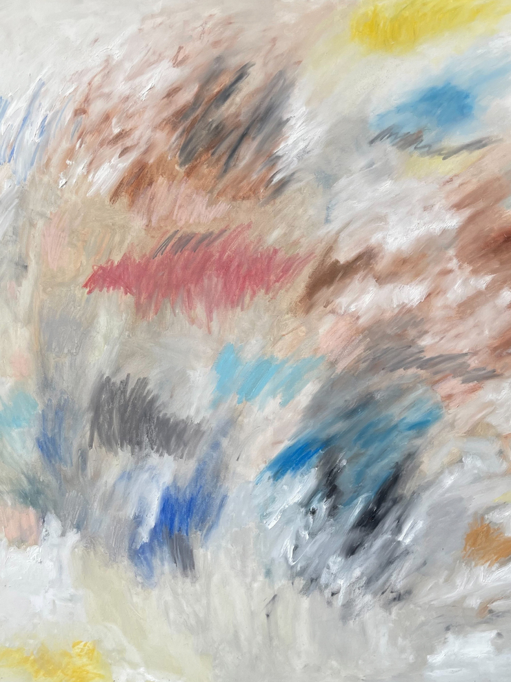 abstract painting in neutral colors