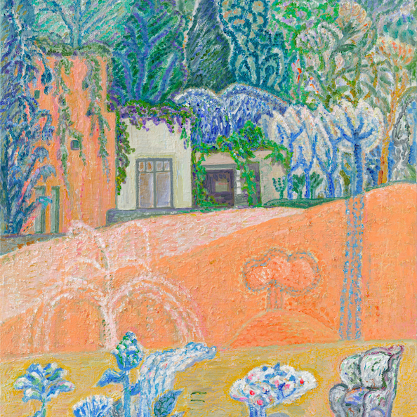 pastel colored landscape painting