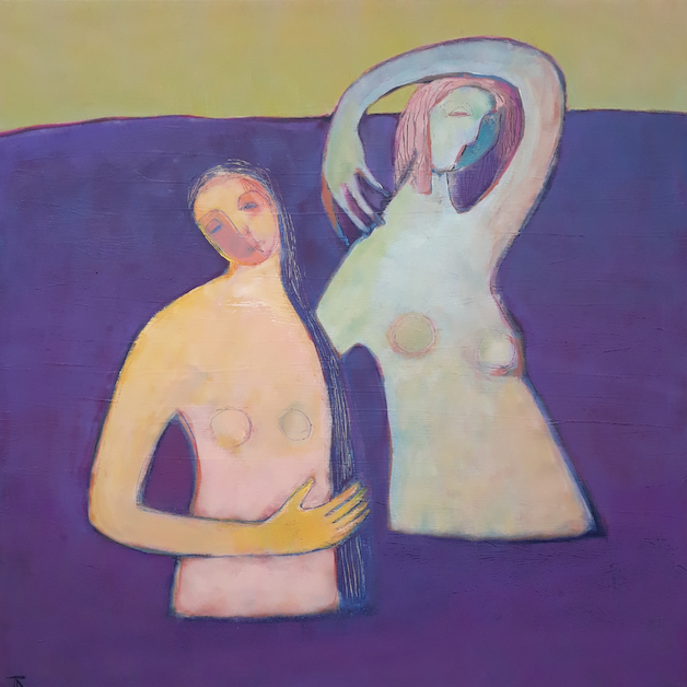 portrait of two women