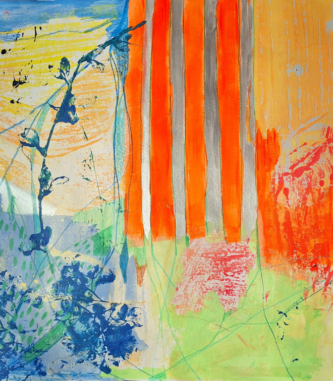 painting of abstract artwork