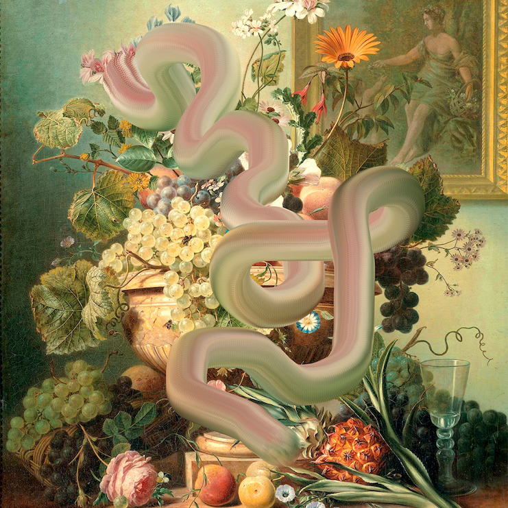 abstract painting of a still life