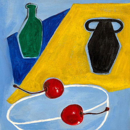 Cherries still life abstract 