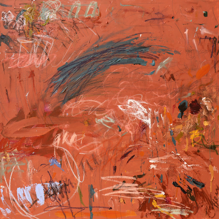 Abstract square format painting