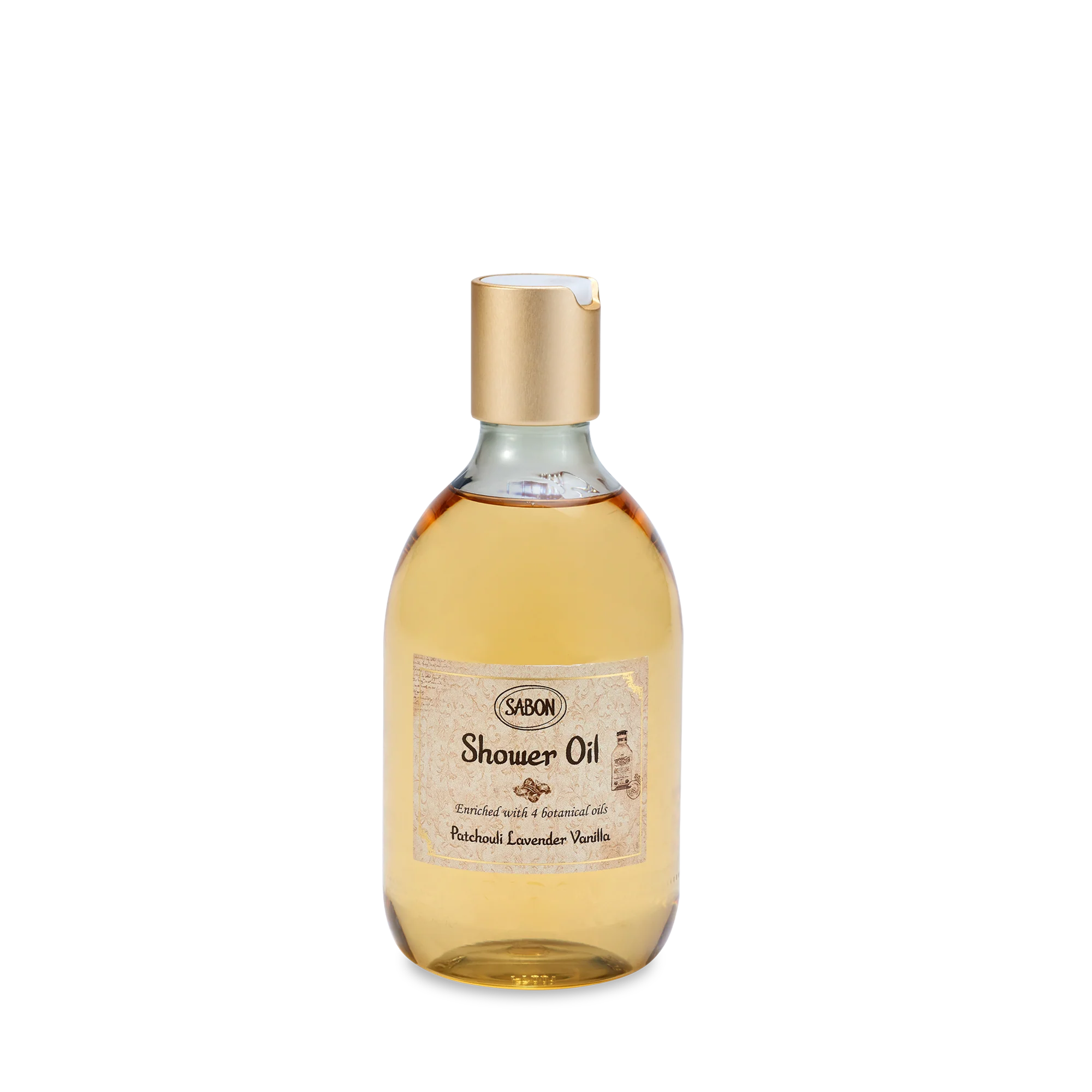 Image of Shower Oil Patchouli Lavender Vanilla 10.5 oz (300mL)