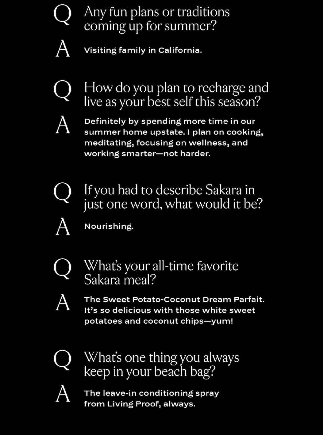 Questions and Answers from Sai de Silva
