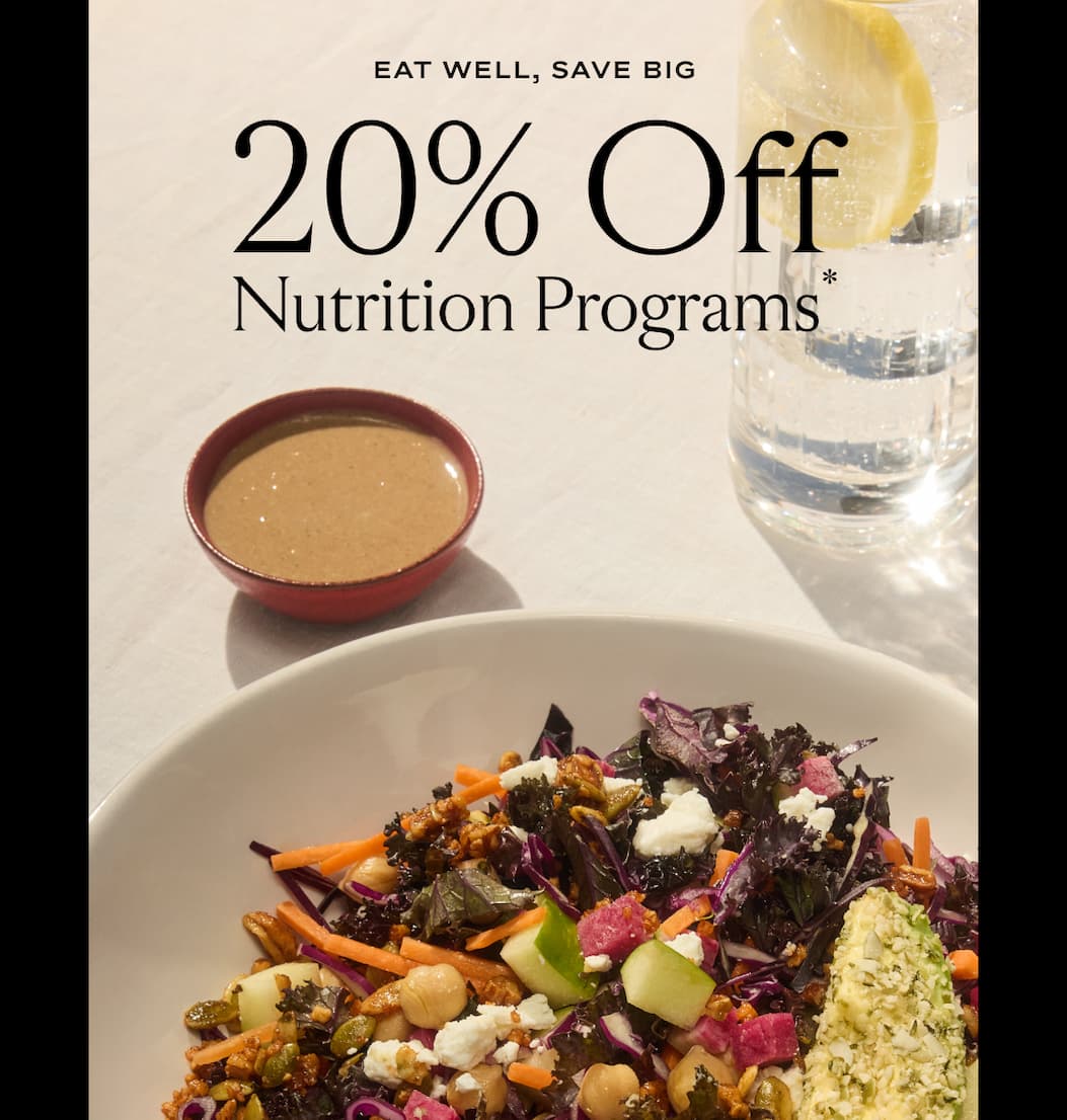 20% off Nutrition Programs