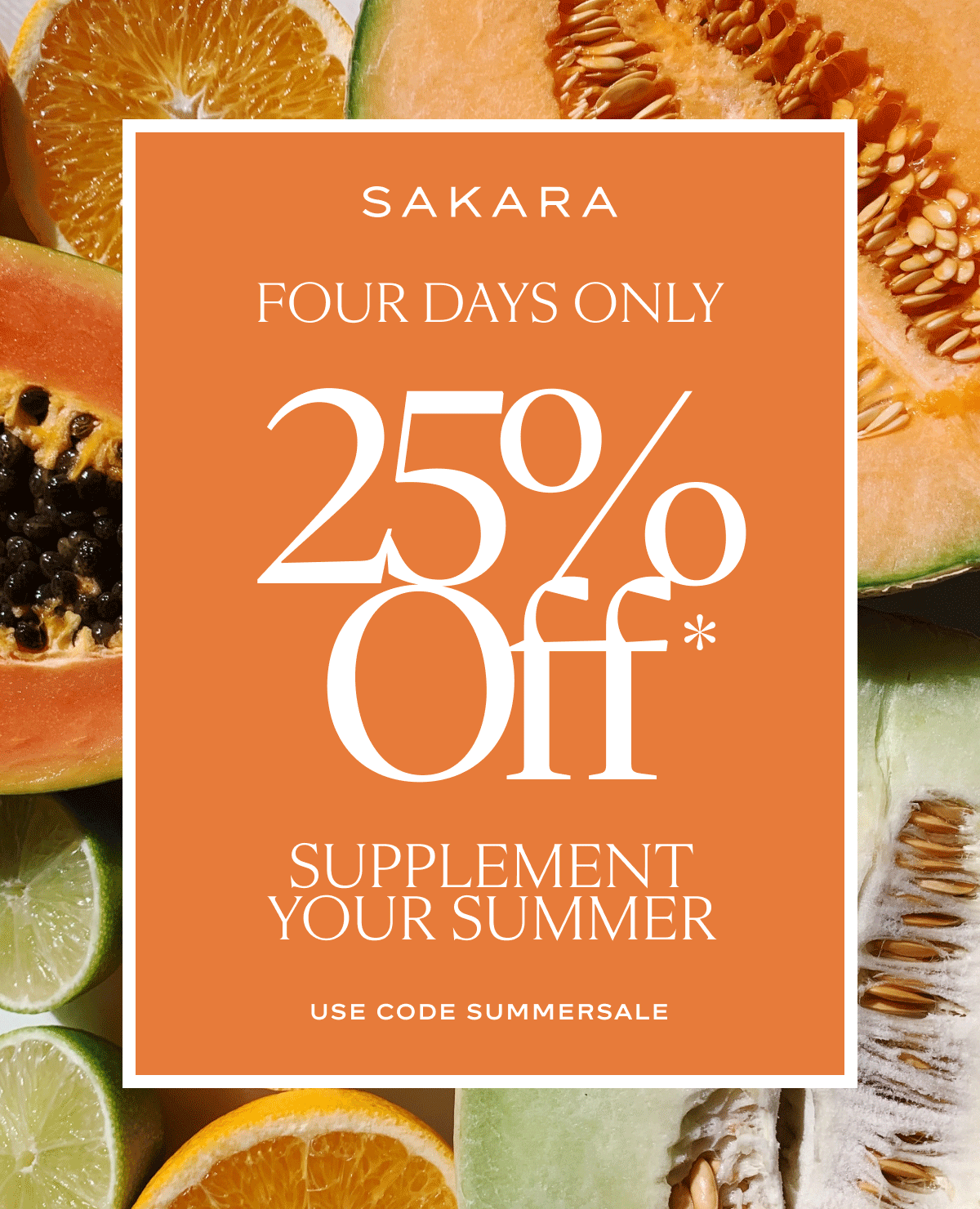25% off Supplements with code SUMMERSALE
