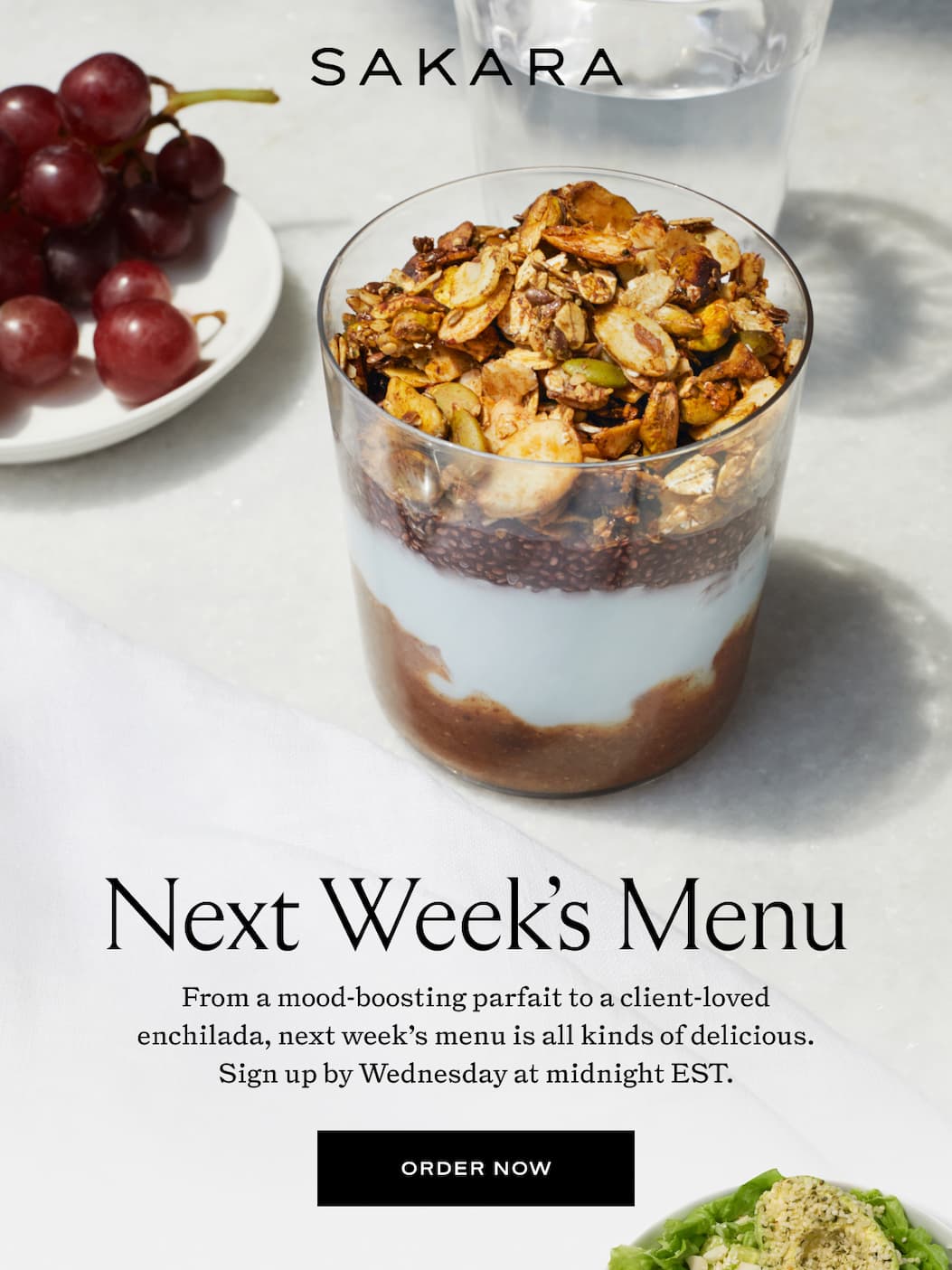 Next Week's Menu is here!