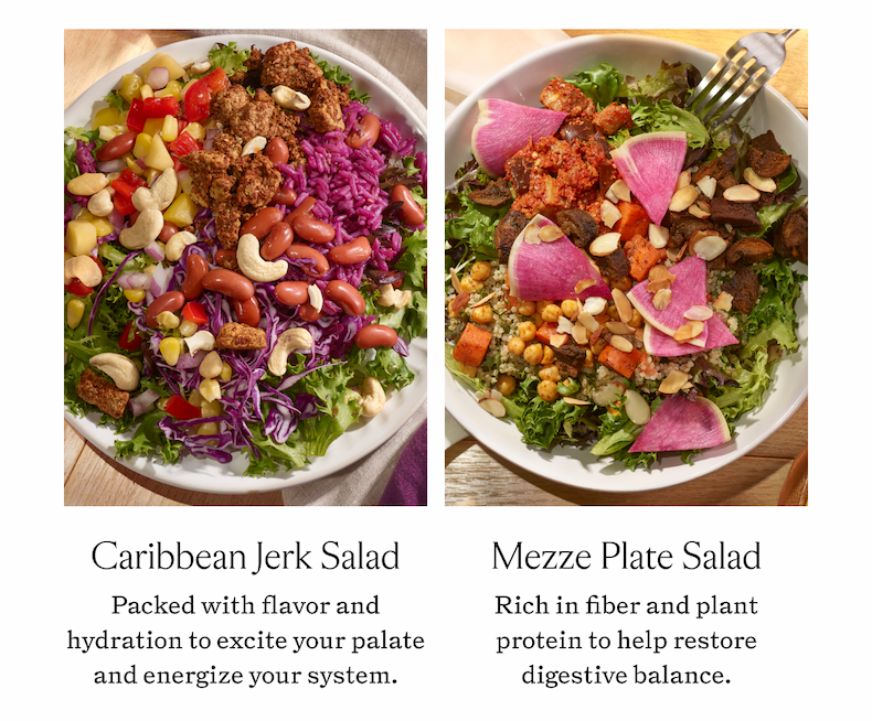 Caribbean Jerk Salad and Mezze Plate Salad