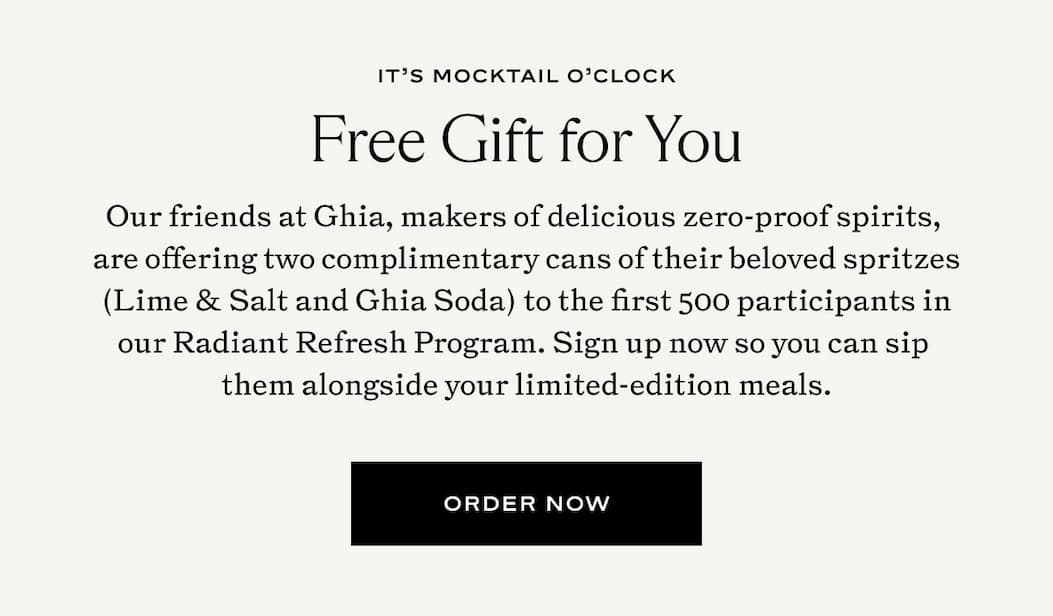 It's Mocktail O'Clock: Free Gift for You