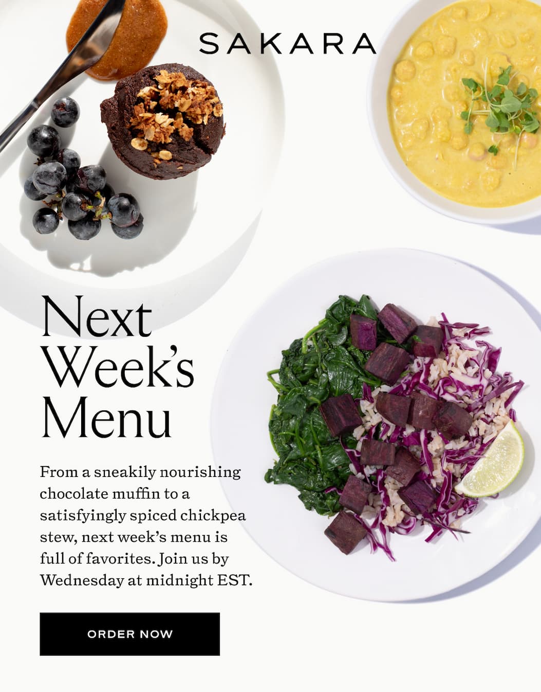 Next Week's Menu is here!