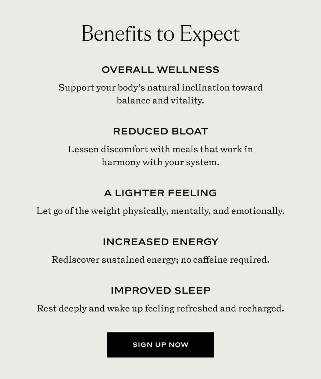 Benefits to Expect
