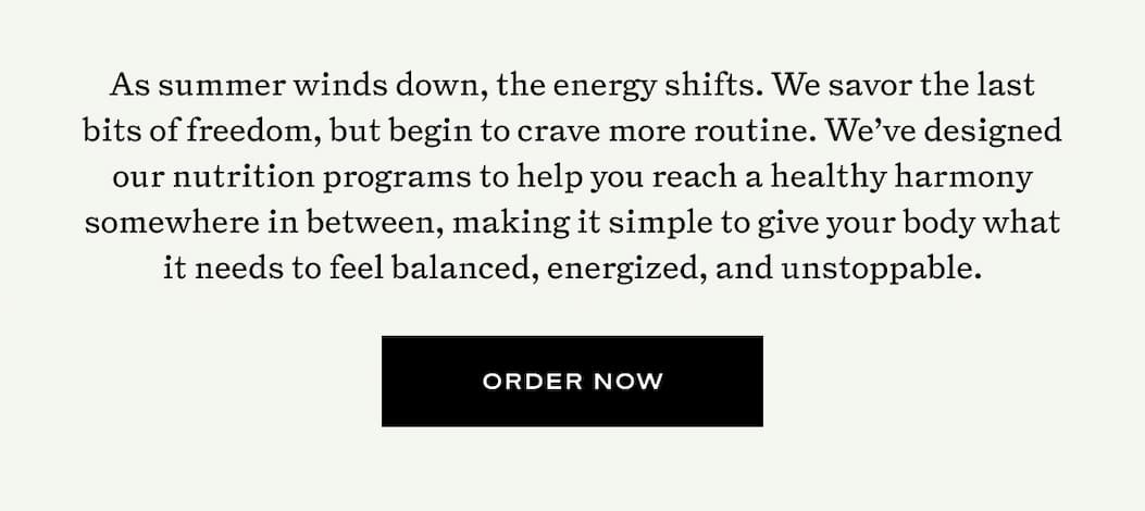 As summer winds down, the energy shifts. 