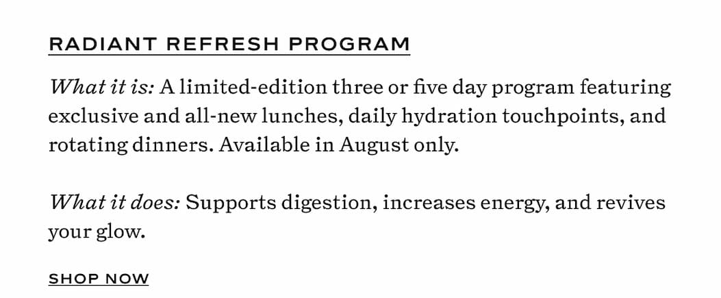 Radiant Refresh Program