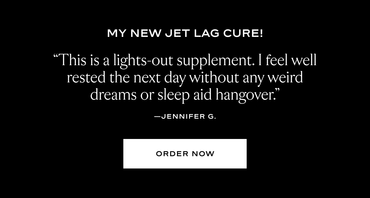 My New Jet Lag Cure