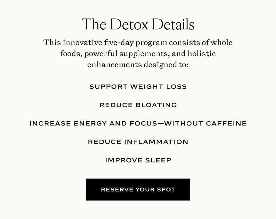 The Detox Details