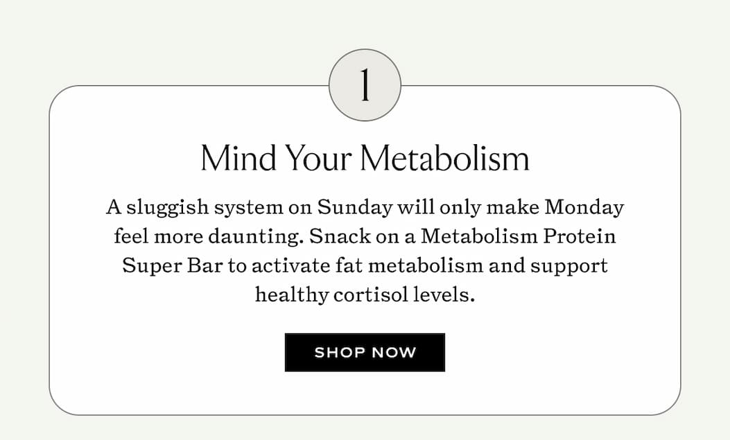 Mind Your Metabolism