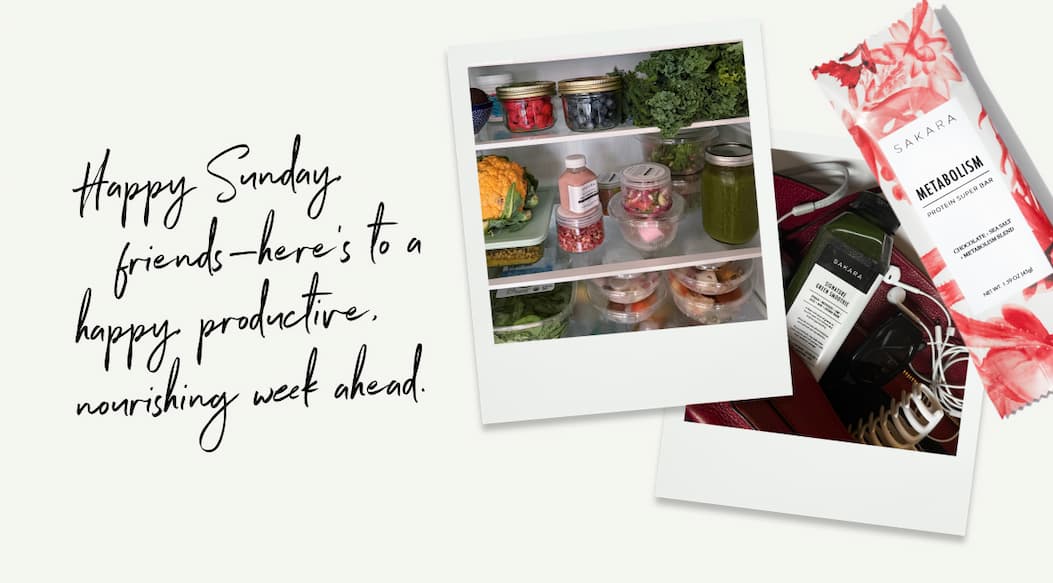 Happy Sunday friends - here's to a happy productive, nourishing week ahead.