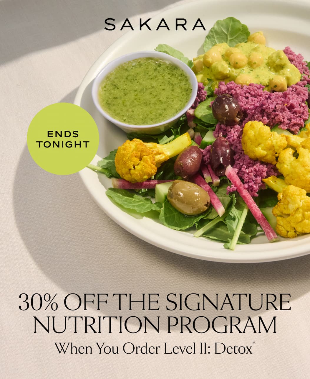 ENDS TONIGHT: 30% off The Signature Nutrition Program When You Order Level II: Detox with code RESET30