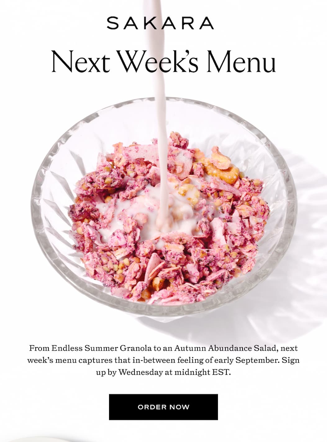 Next Week's Menu 