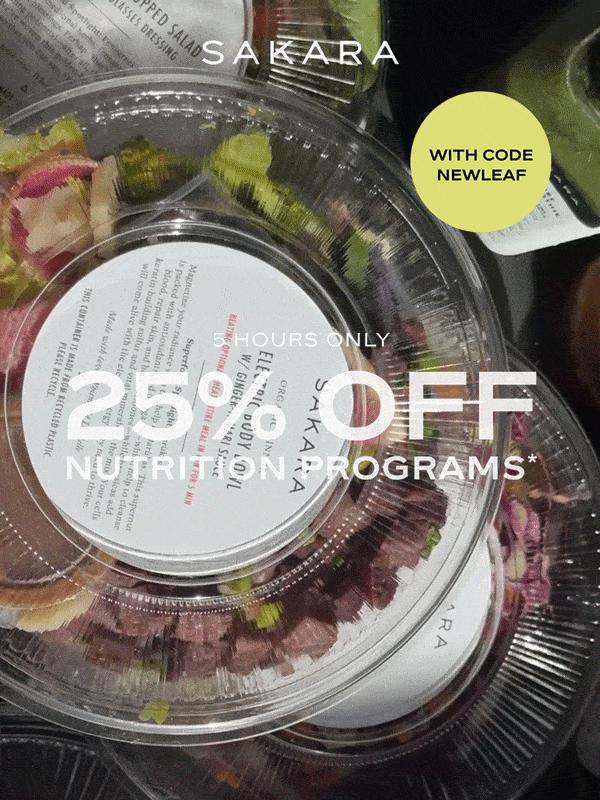 5 Hours Only 25% Off Nutrition Programs
