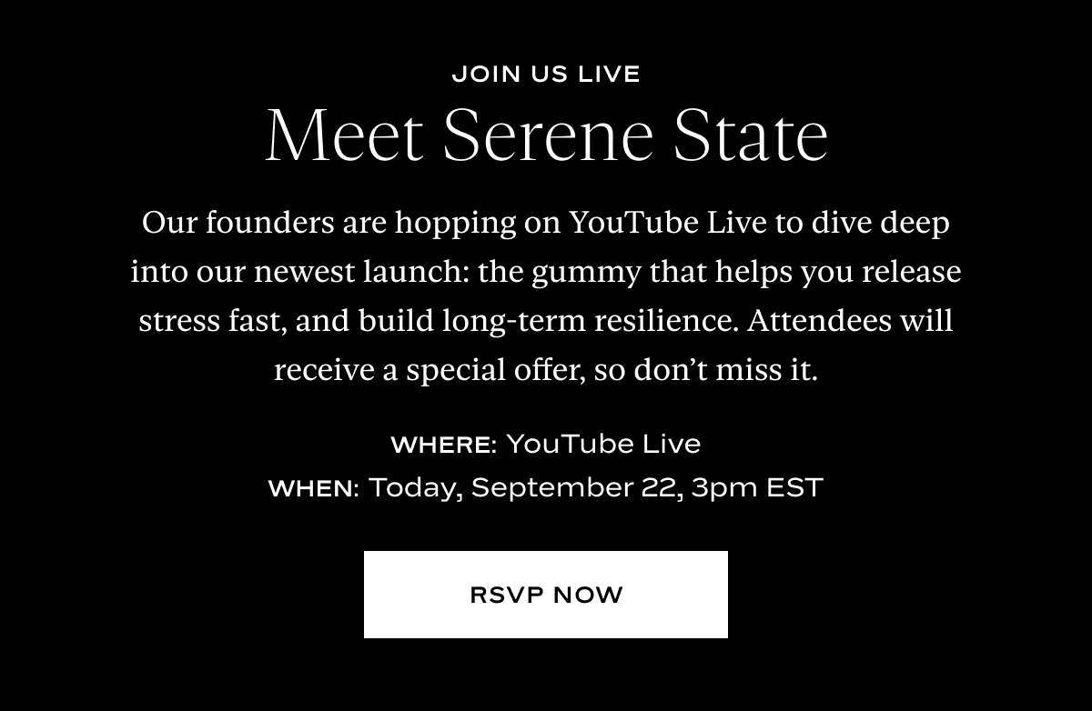 Join Us Live: Meet Serene State