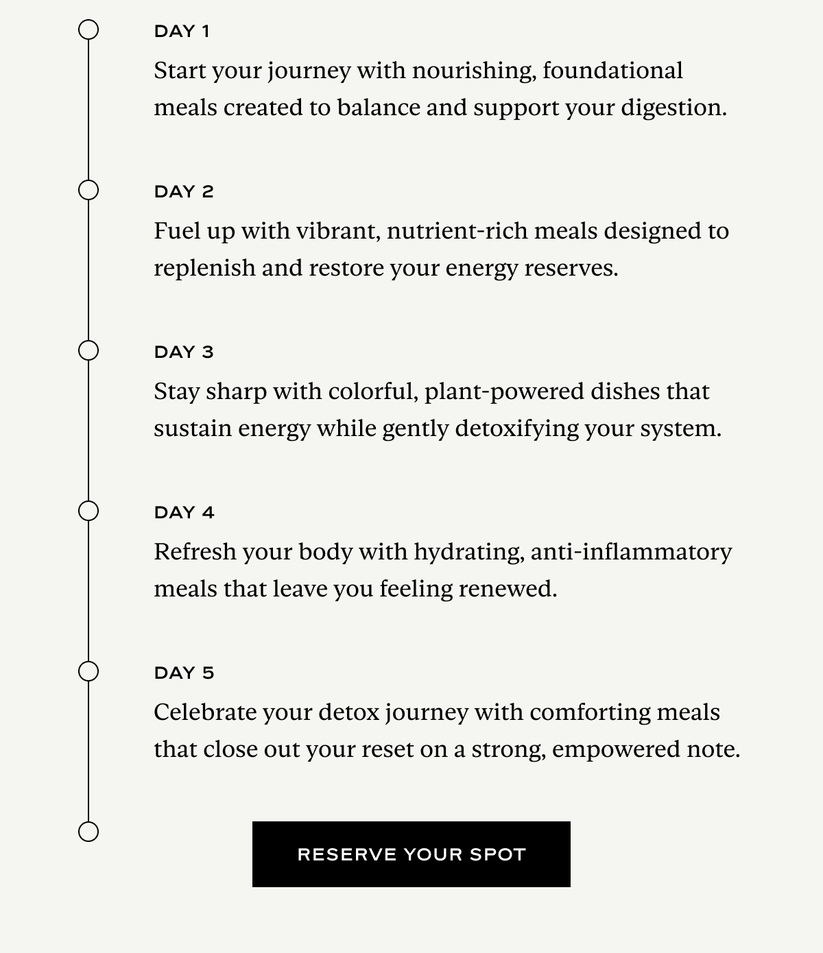 By Day Plan: Reserve Your Spot
