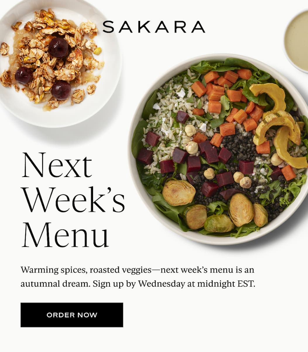 Sakara: Next Week's Menu