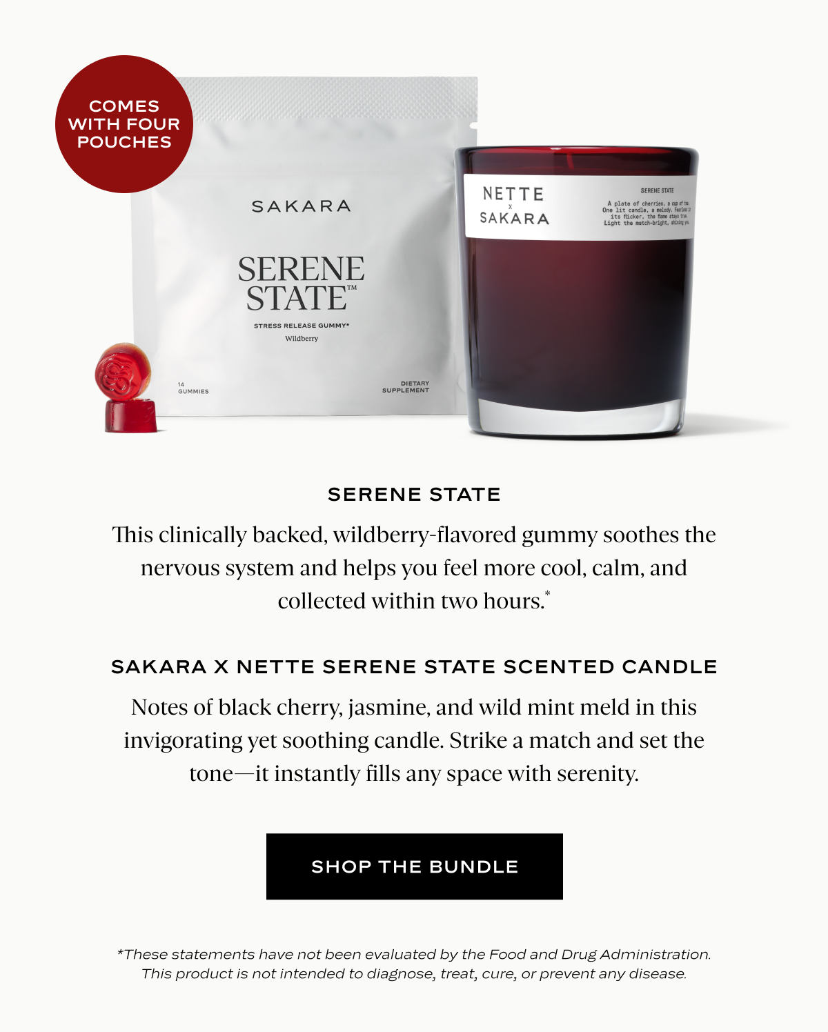 Serene State + Sakara x Nette Serene State Scented Candle