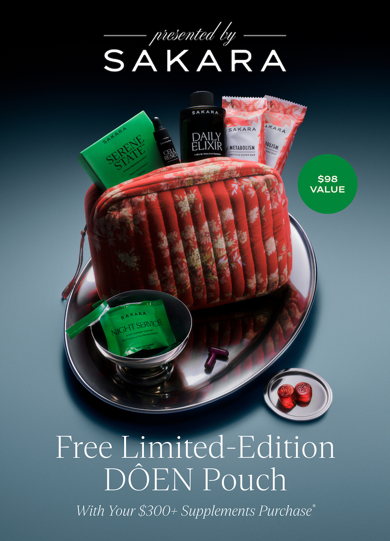 Presented by Sakara: Free Limited-Edition DÔEN Pouch