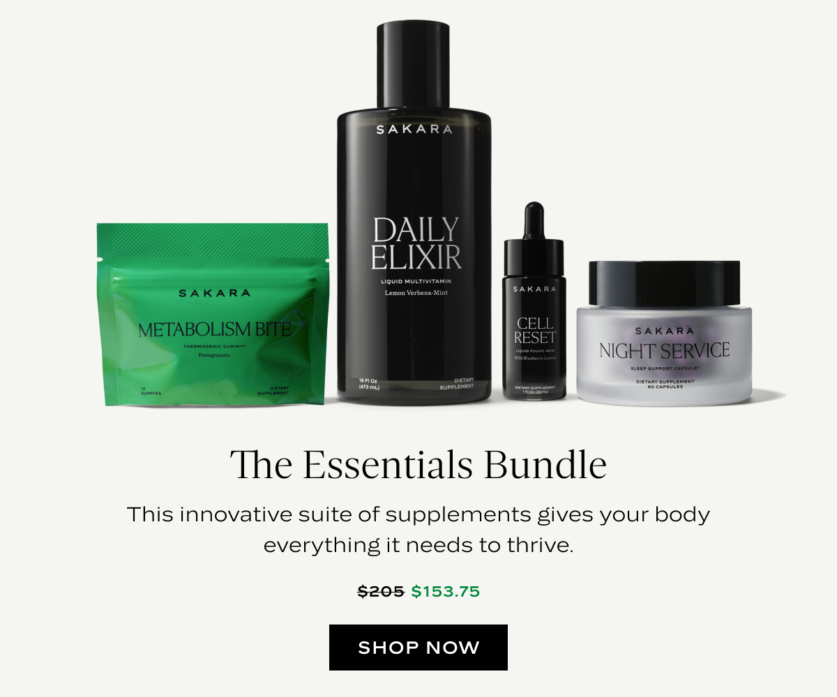 The Essentials Bundle: This innovative suite of supplements gives your body everything it needs to thrive.
