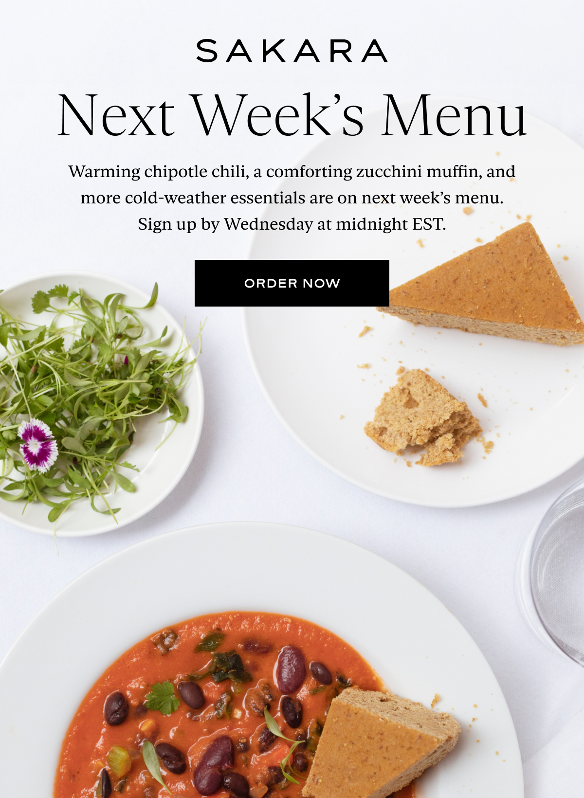 Sakara: Next Week's Menu