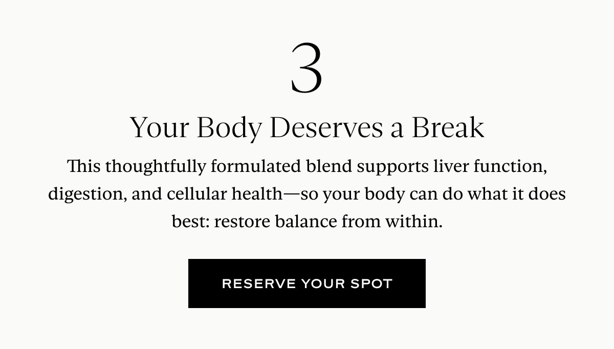 3. Your Body Deserves a Break