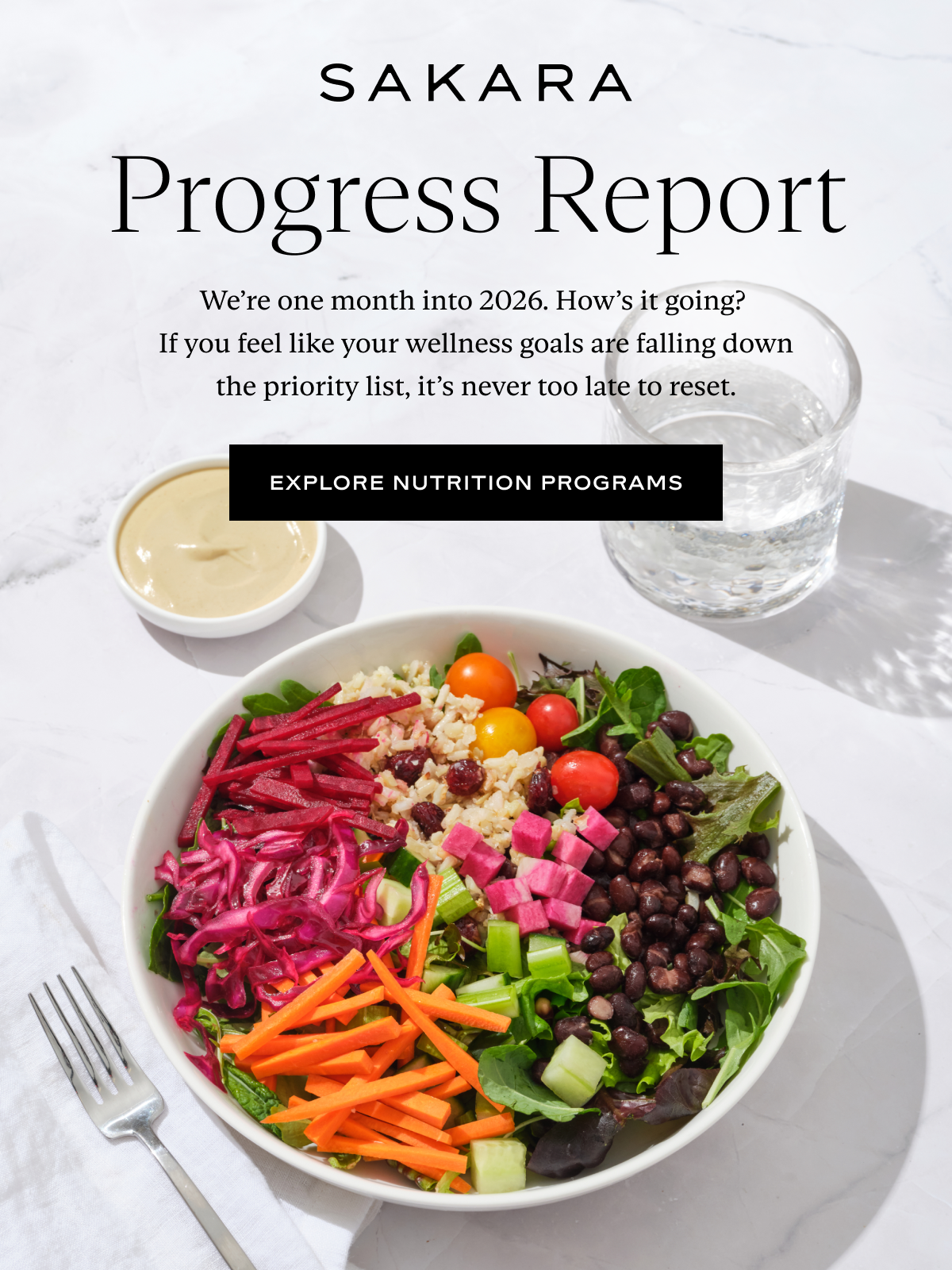 Progress Report: We’re one month into 2026. How’s it going?  If you feel like your wellness goals are falling down the priority list, it’s never too late to reset.