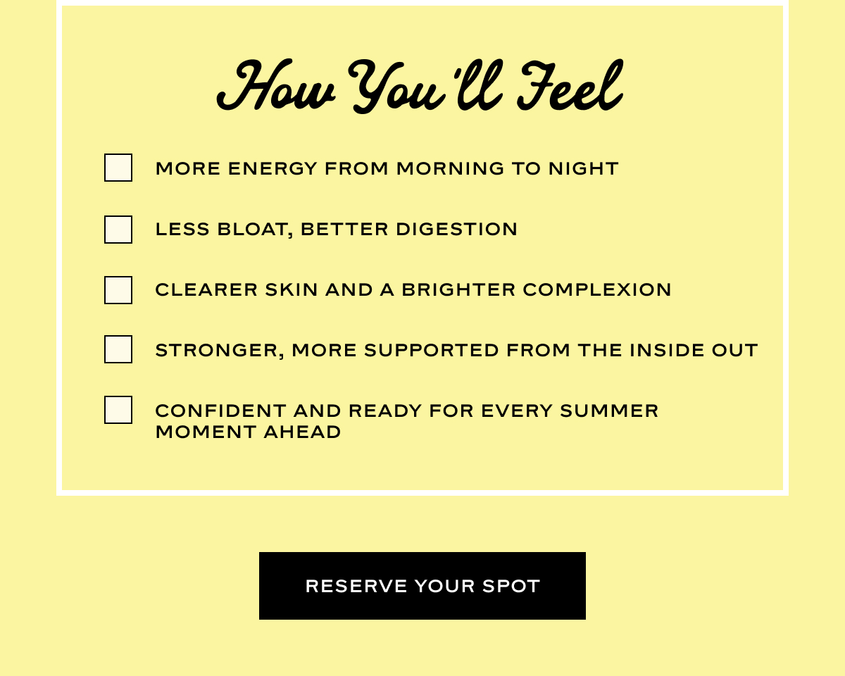 How You'll Feel