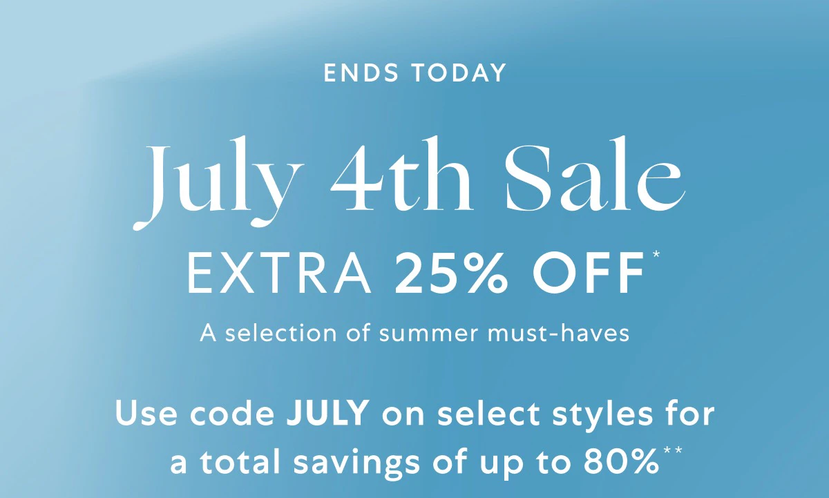 Last day: Get up to 80% OFF summer must-haves