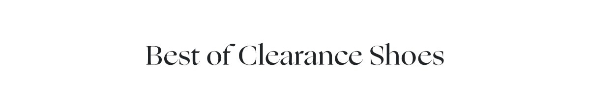 Best of Clearance Shoes