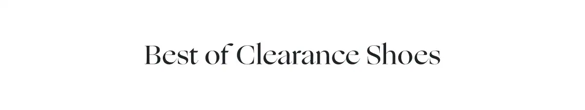 Best of Clearance Shoes