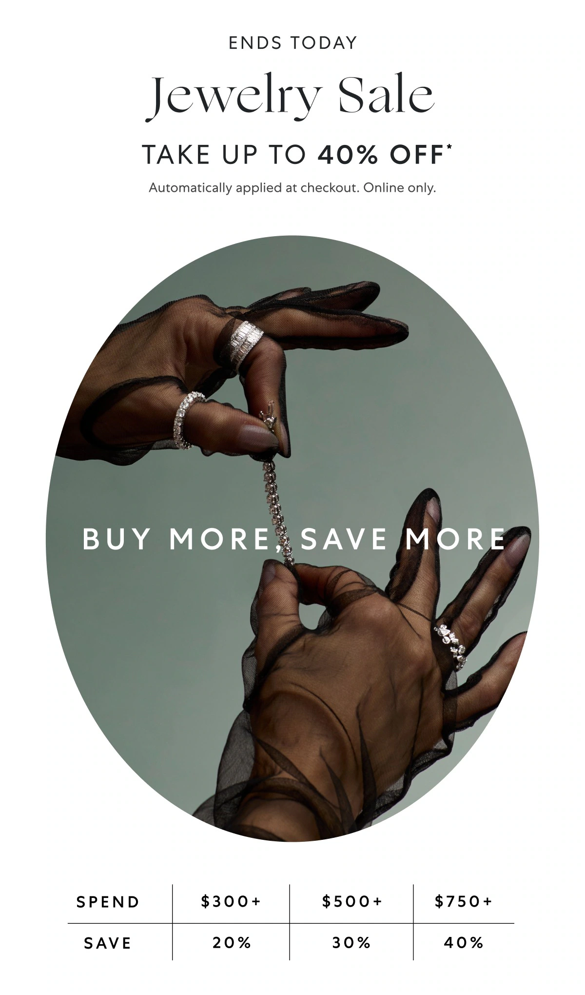 ENDS TODAY: Up to 40% OFF jewelry