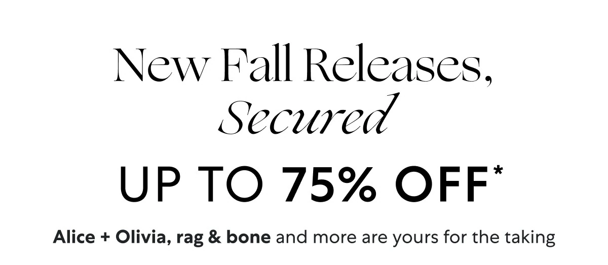 Alice + Olivia, Marc Jacobs & more new for fall