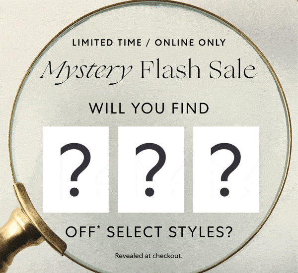 Here’s a treat! Mystery Flash Sale starts today