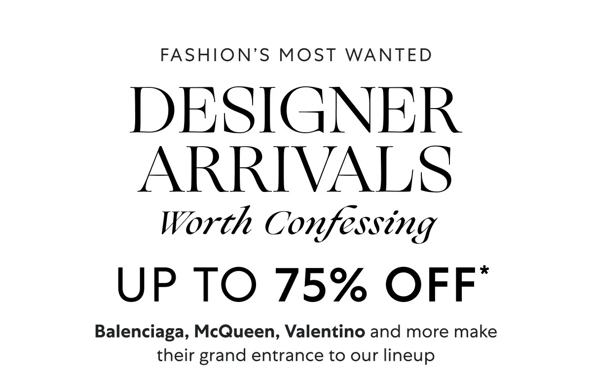 Hit refresh: McQueen, Valentino & more designer arrivals