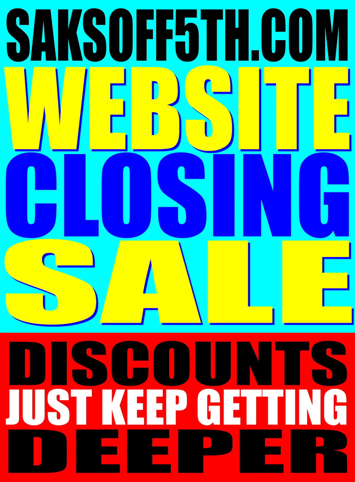 Discounts just keep getting bigger! Total liquidation sale!