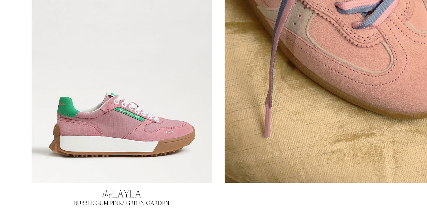 The Layla (Bubble Gum Pink/Green Garden)