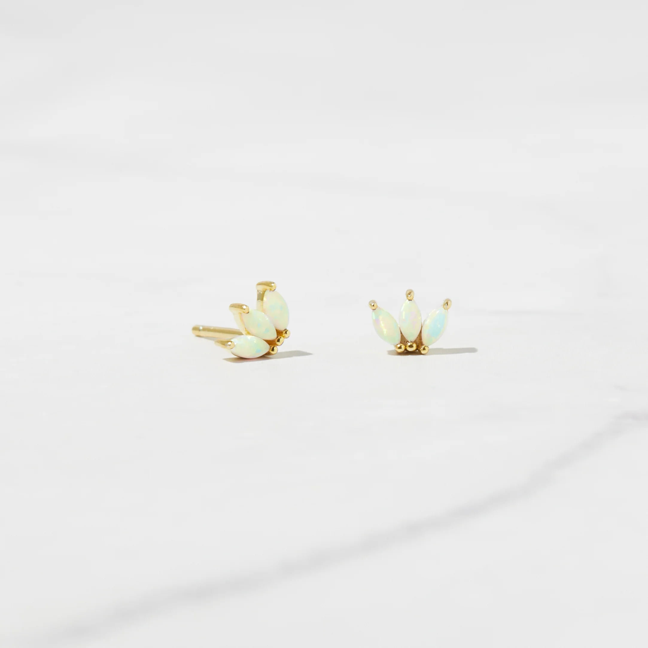 Image of Tiny Opal Petal Studs