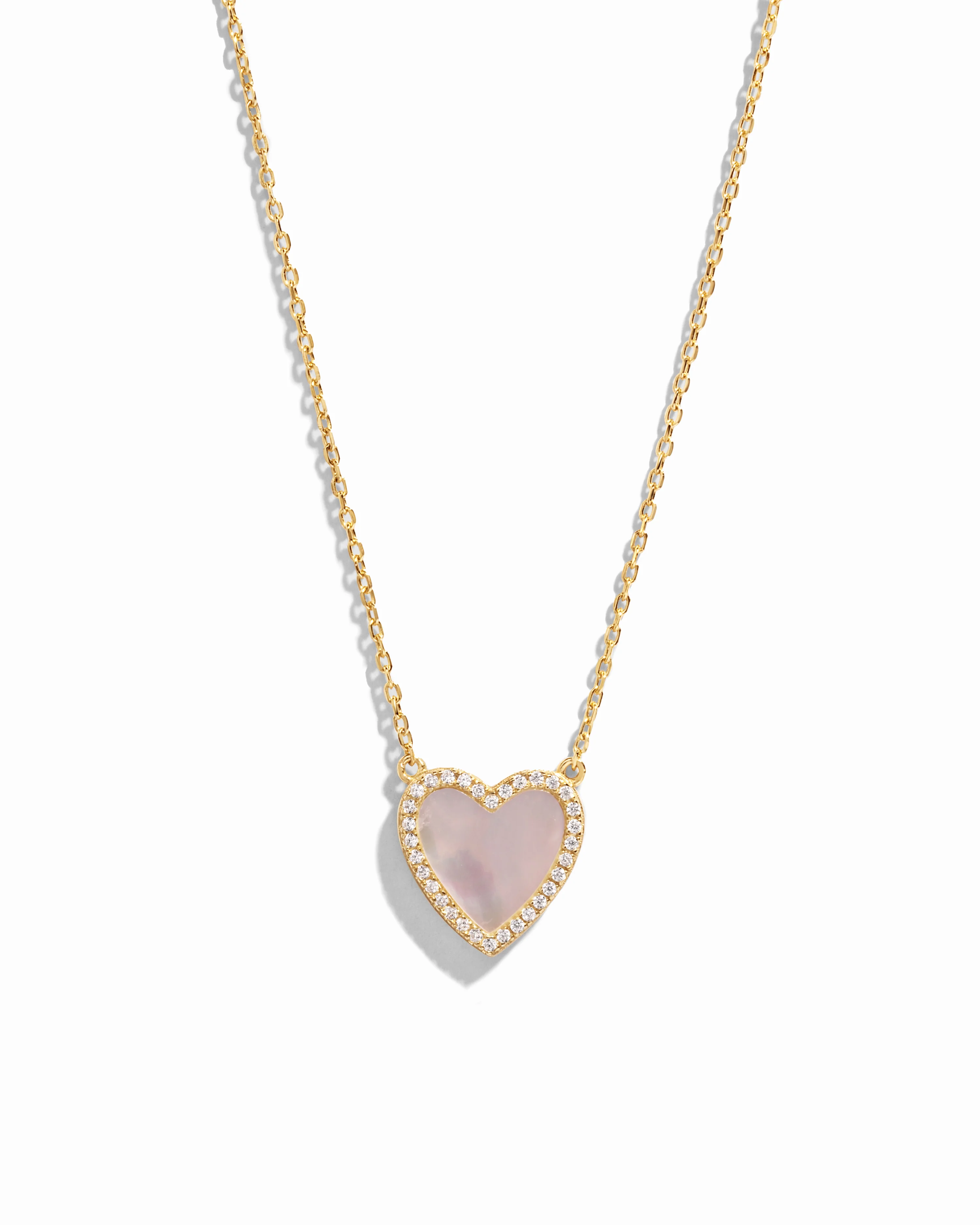 Image of Mother of Pearl Heart Necklace