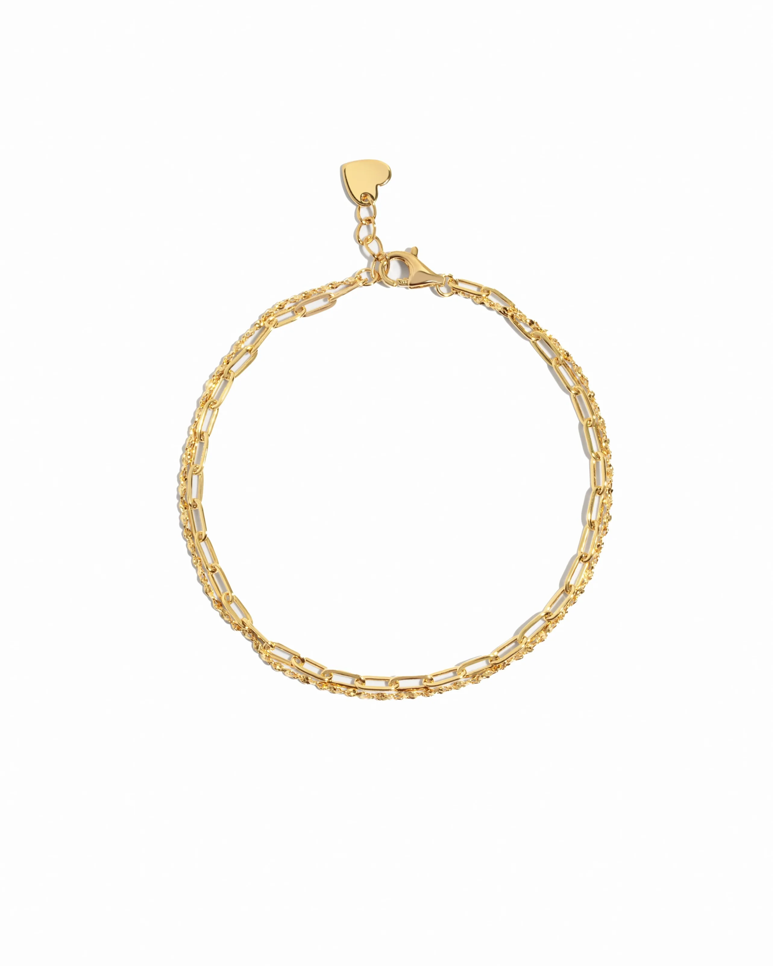 Image of Paperclip & Chain Bracelet Set