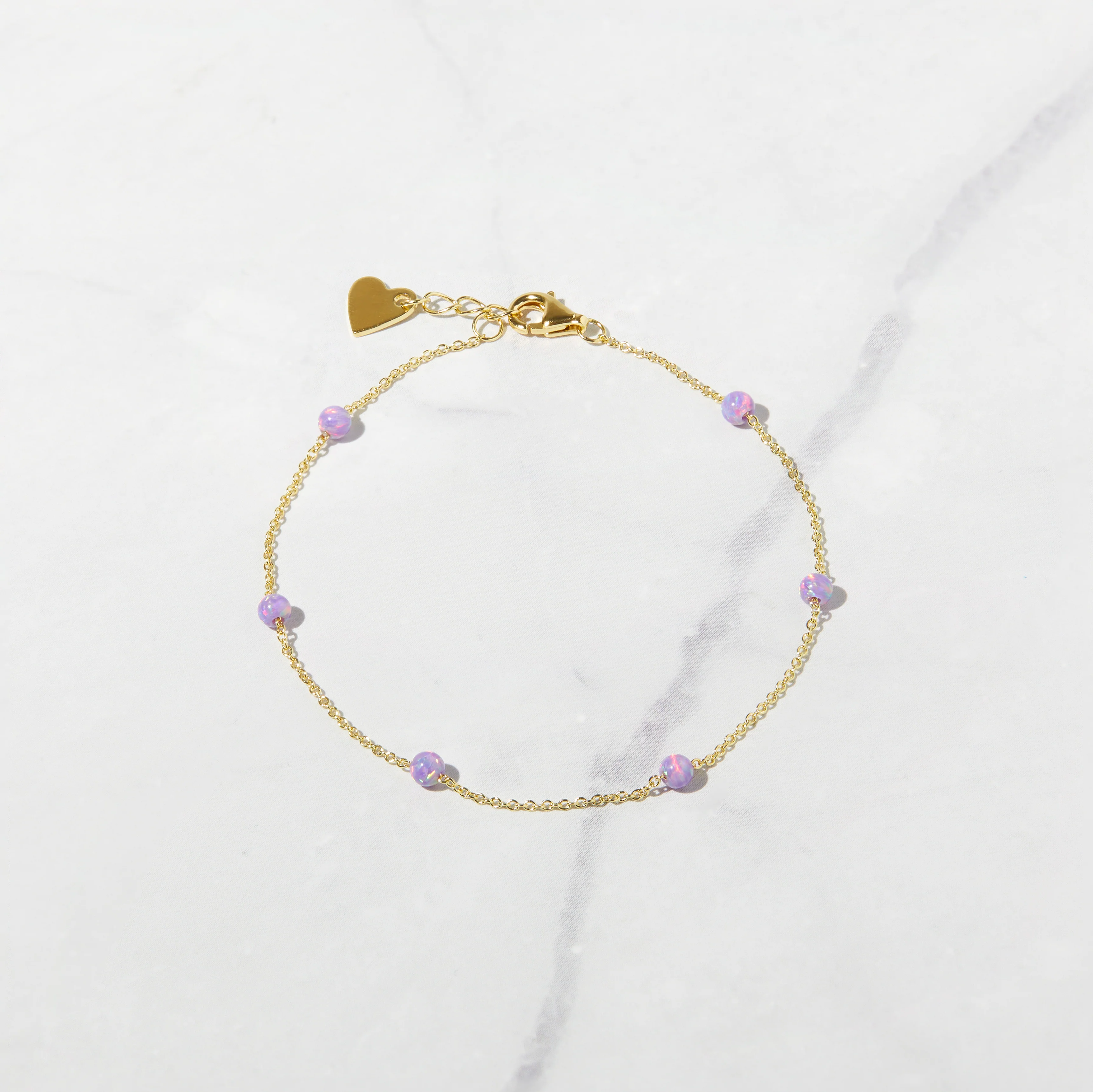 Image of Purple Opal Beaded Bracelet