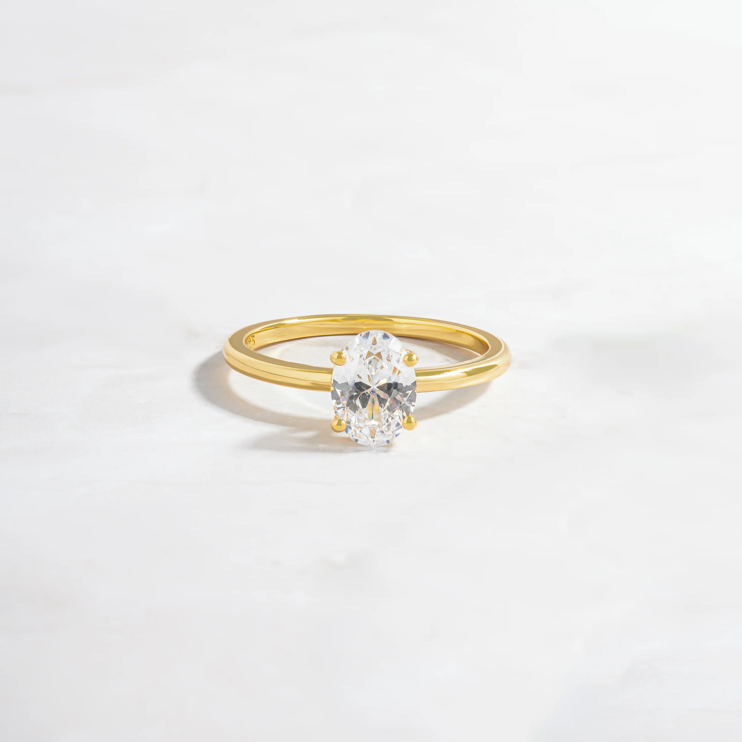Image of Solitaire Oval Ring